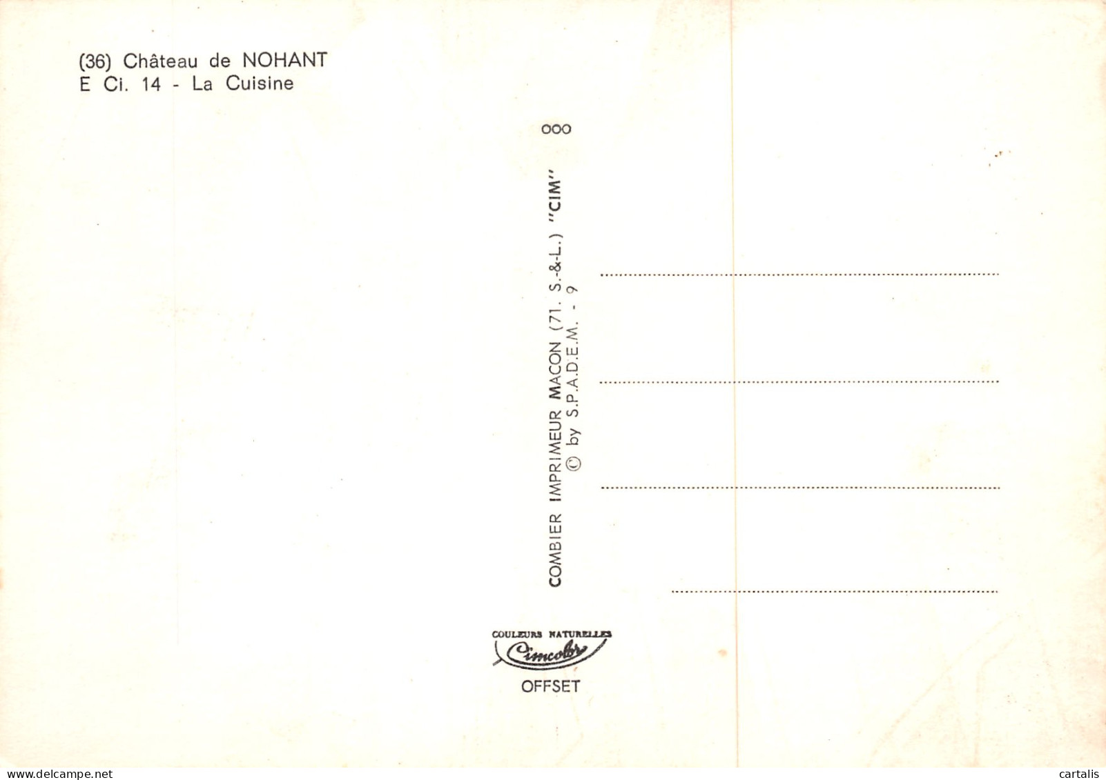 36-NOHANT-N°3777-B/0023 - Andere & Zonder Classificatie