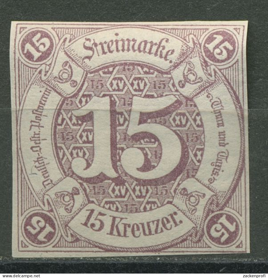 Thurn Und Taxis 1859/61 15 Kreuzer 24 Postfrisch - Oblitérés