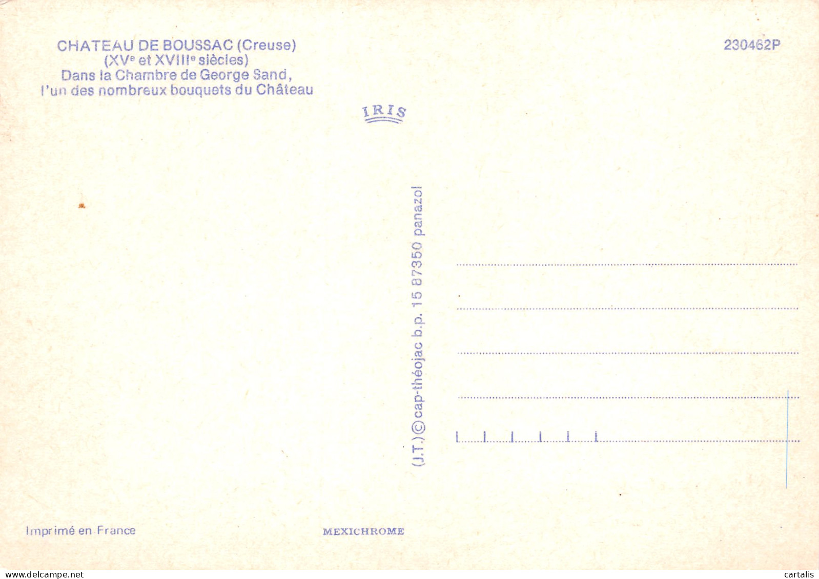 23-CHÂTEAU DE BOUSSAC-N°3778-A/0331 - Other & Unclassified
