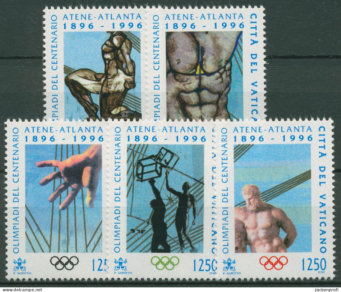 Vatikan 1996 Olympische Sommerspiele Atlanta 1174/78 Postfrisch - Unused Stamps