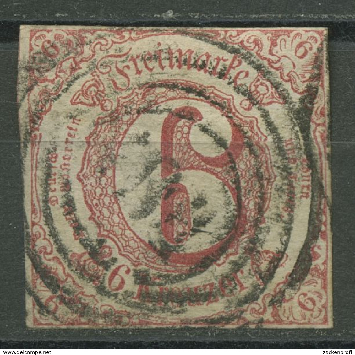 Thurn Und Taxis 1859/61 6 Kreuzer 22 IA Gestempelt, Vollrandig - Sonstige & Ohne Zuordnung