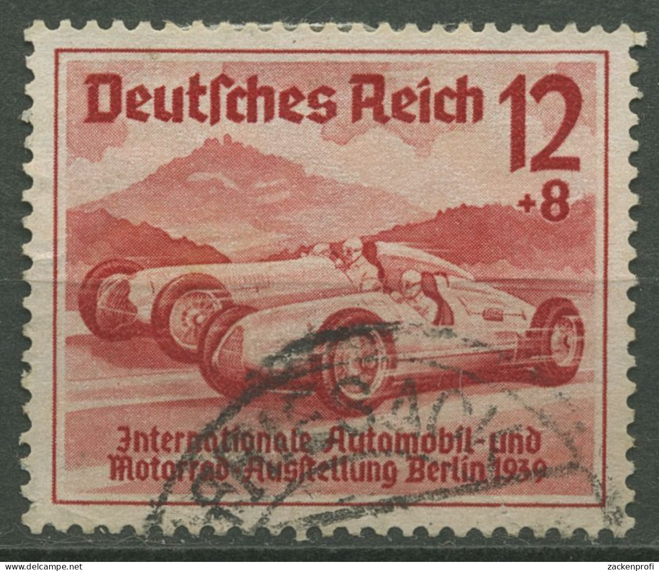 Dt. Reich 1939 Automobil-Ausstellung 687 Gestempelt, Kl. Zahnfehler (R80706) - Oblitérés