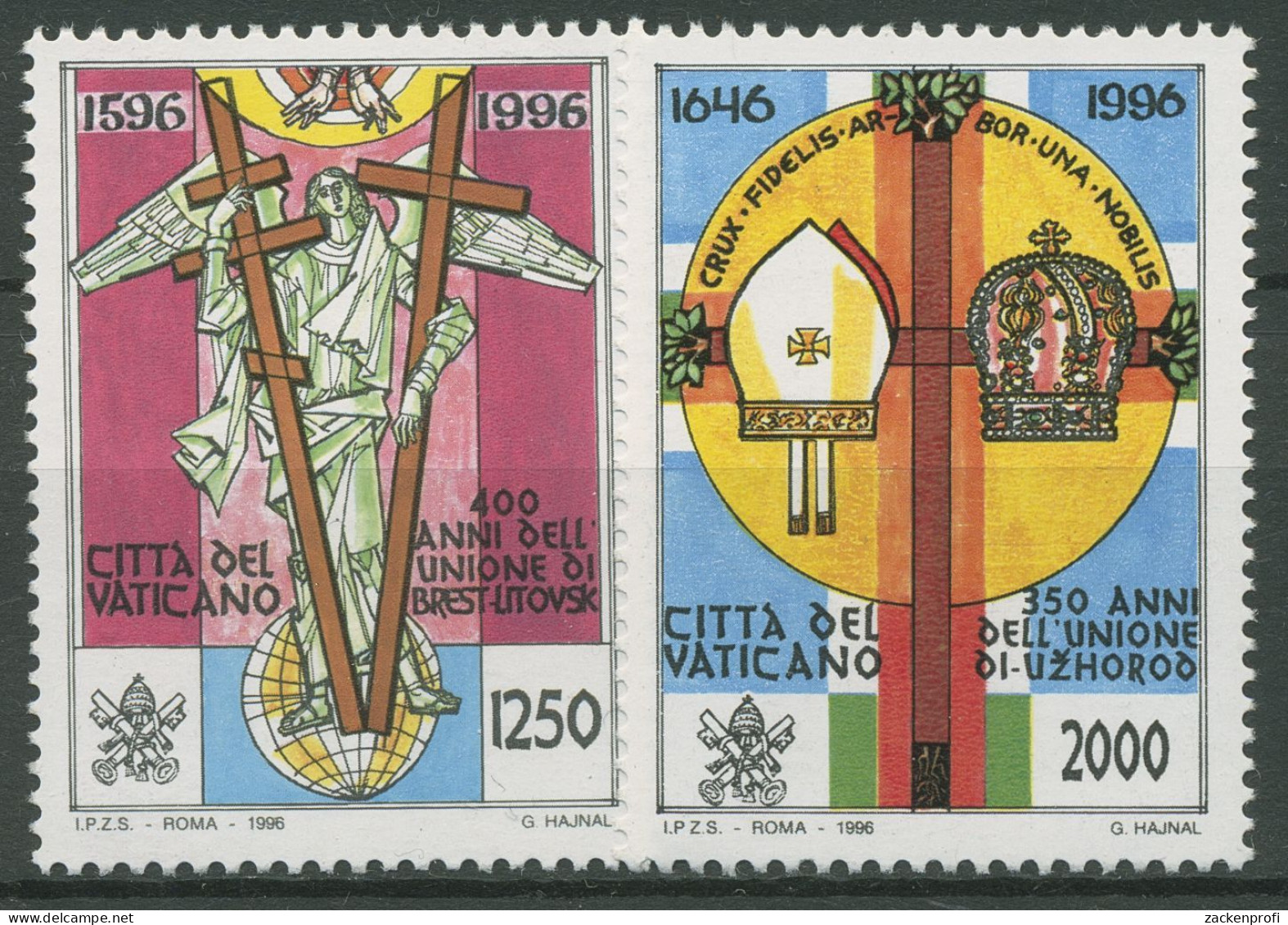 Vatikan 1996 Union Von Brest, Union Von Uschgorod 1172/73 Postfrisch - Ungebraucht