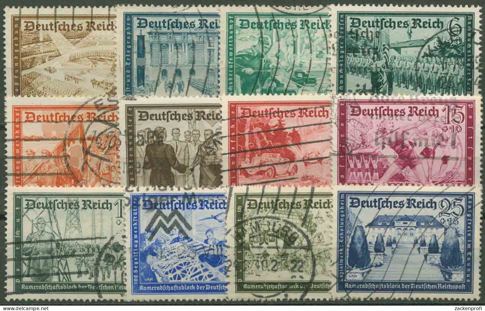 Deutsches Reich 1939 Kameradschaftsblock 702/13 Gestempelt (R80718) - Used Stamps