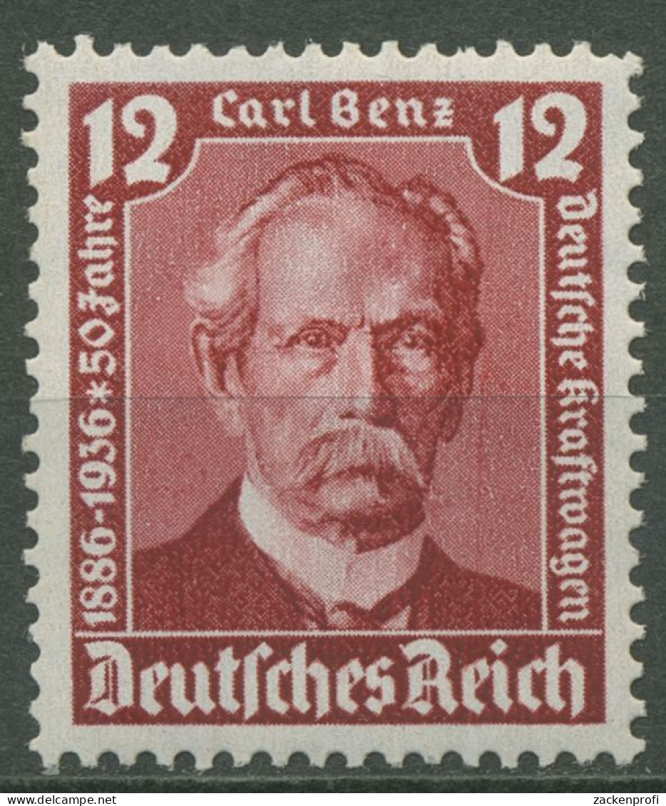 Deutsches Reich 1936 Carl Benz 605 Postfrisch, Kl. Zahnfehler (R80688) - Nuevos