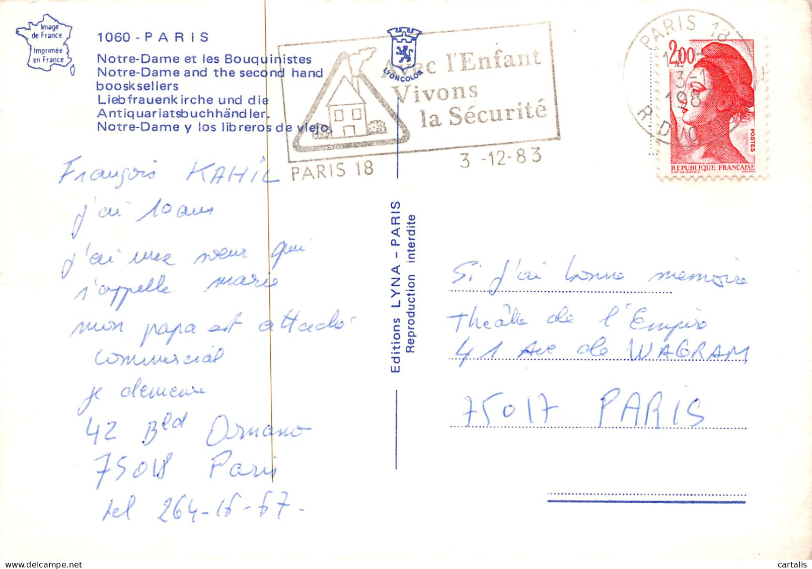 75-PARIS NOTRE DAME-N°3778-A/0021 - Notre Dame Von Paris