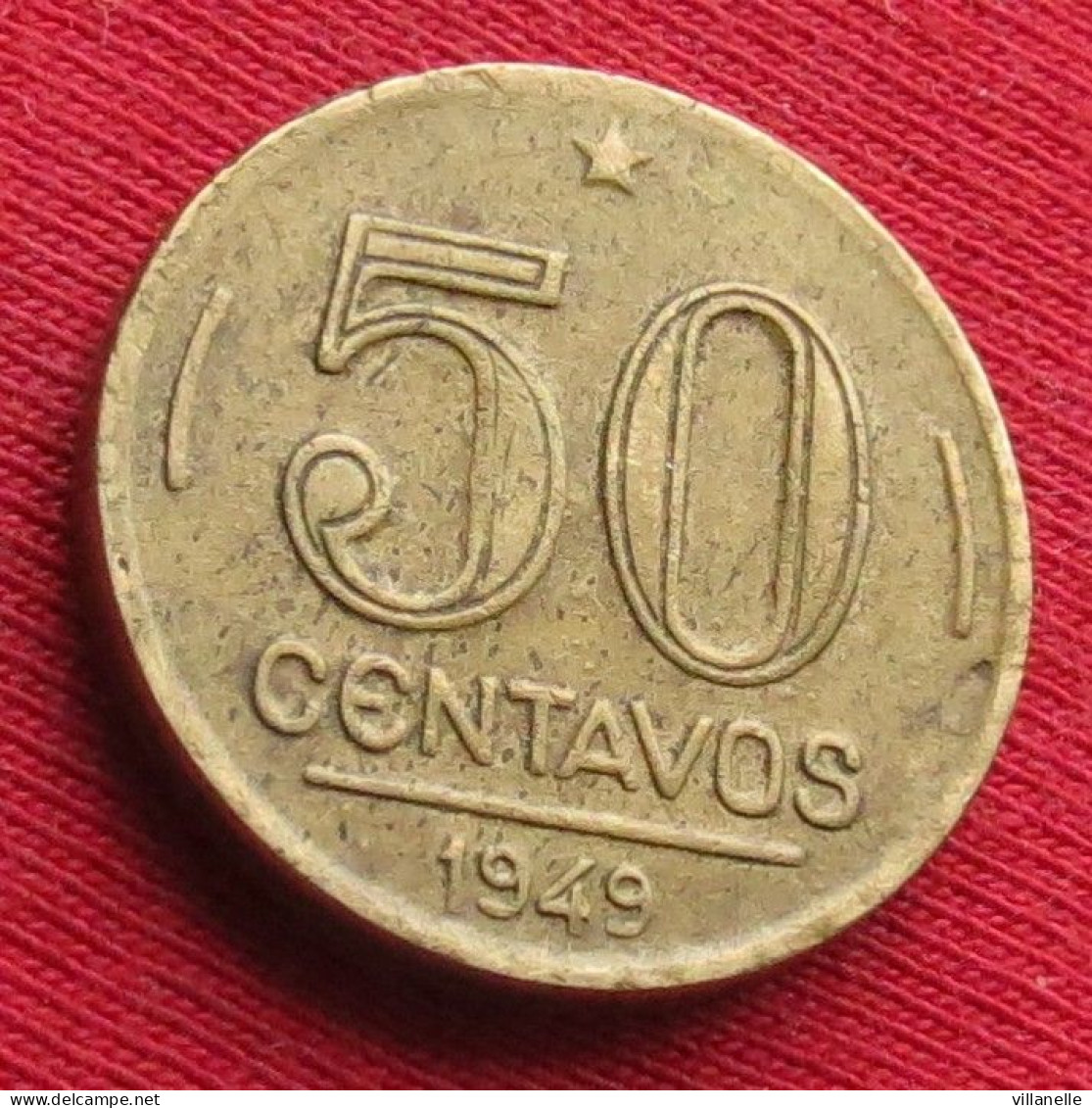 Brazil 50 Centavos 1949 Brasil Bresil Brazilie Brasile W ºº - Brazilië