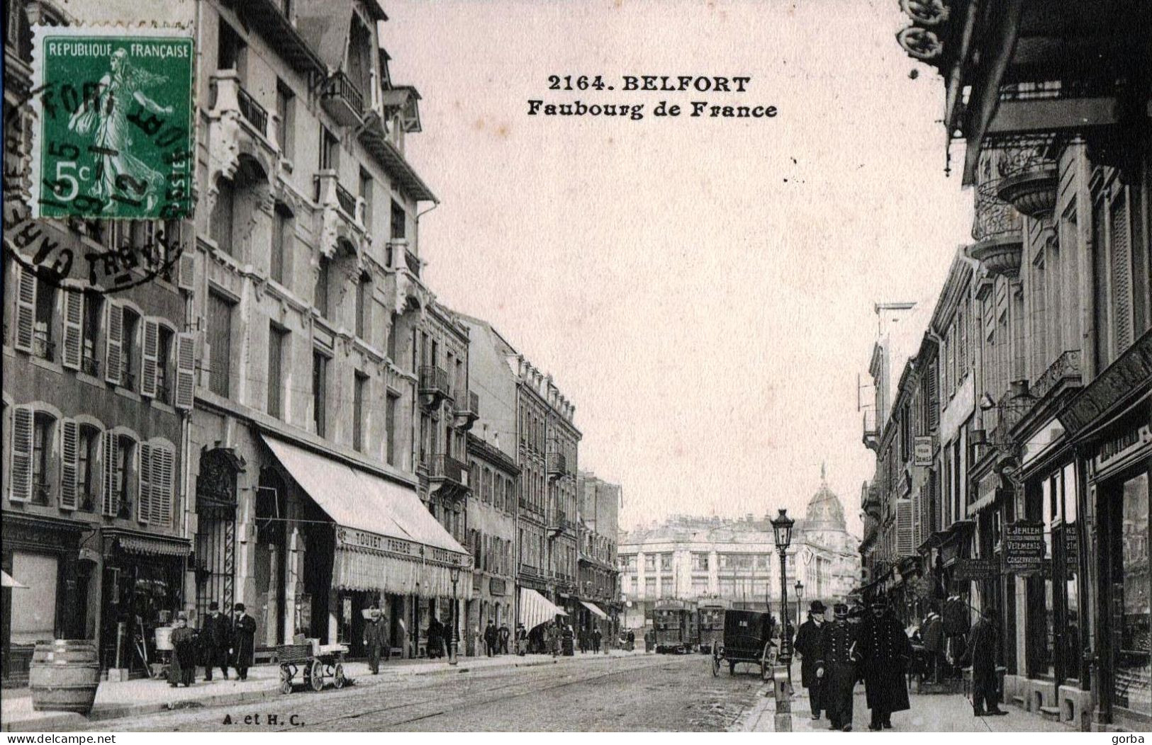 *CPA - 90 - BELFORT - Faubourg De France - Vue Pas Courante - Belfort - Ville