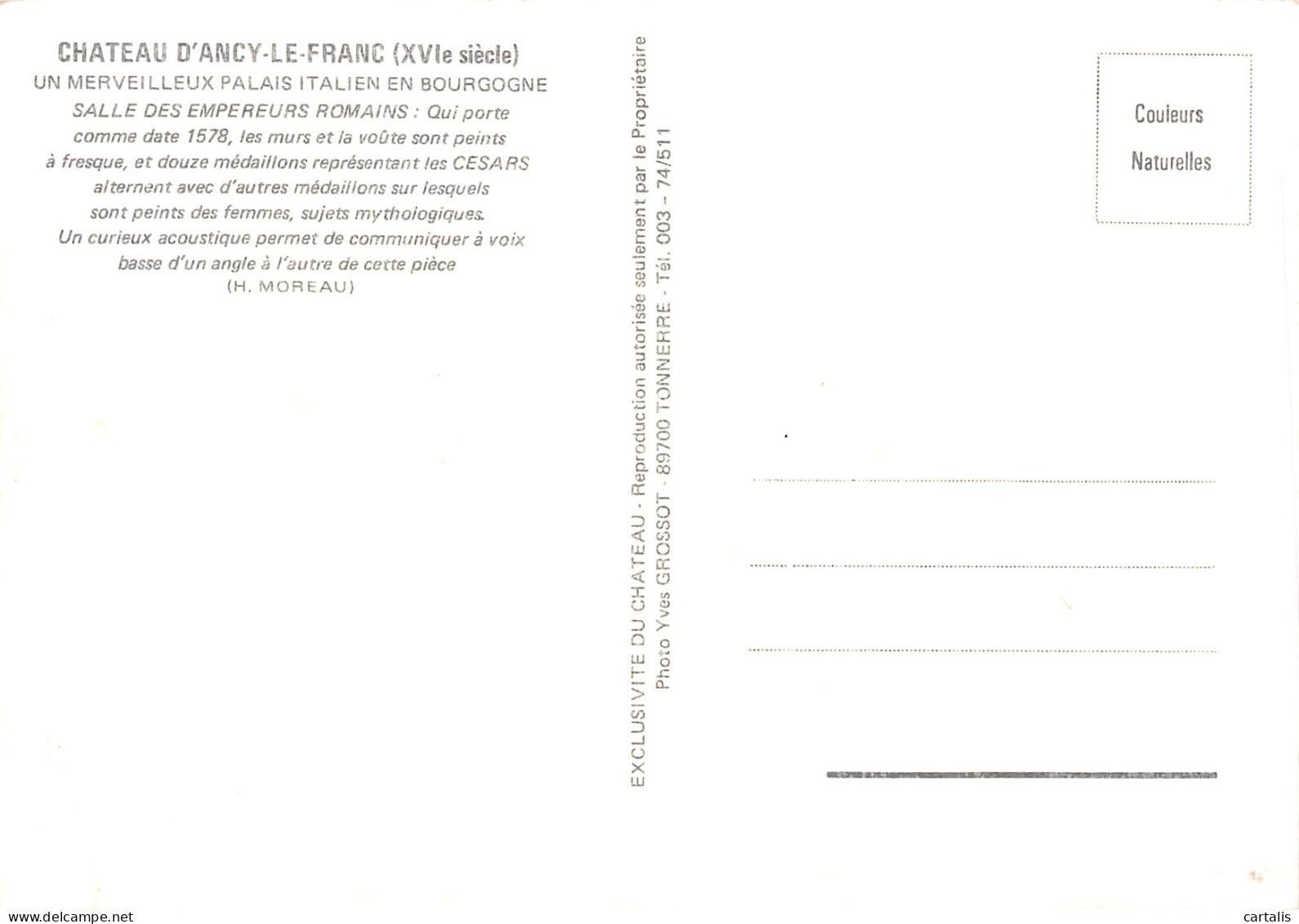 89-ANCY LE FRANC-N°3778-C/0249 - Ancy Le Franc