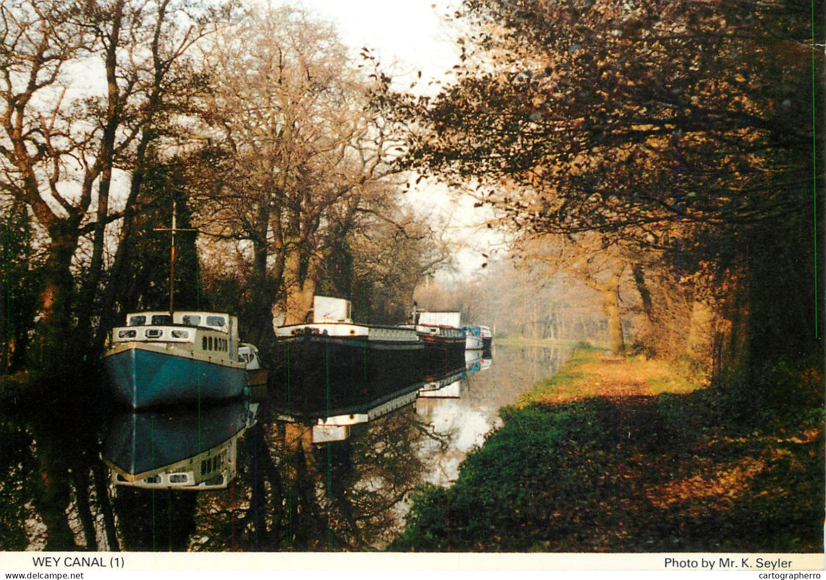 Navigation Sailing Vessels & Boats Themed Postcard Wey Canal Boats - Segelboote