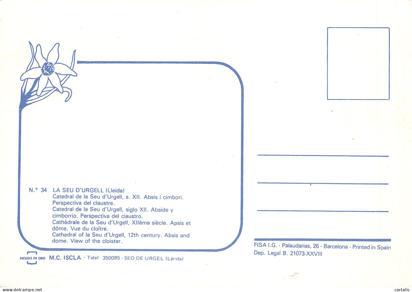 ESP-LA SEU D URGELL-N°3778-C/0071 - Andere & Zonder Classificatie