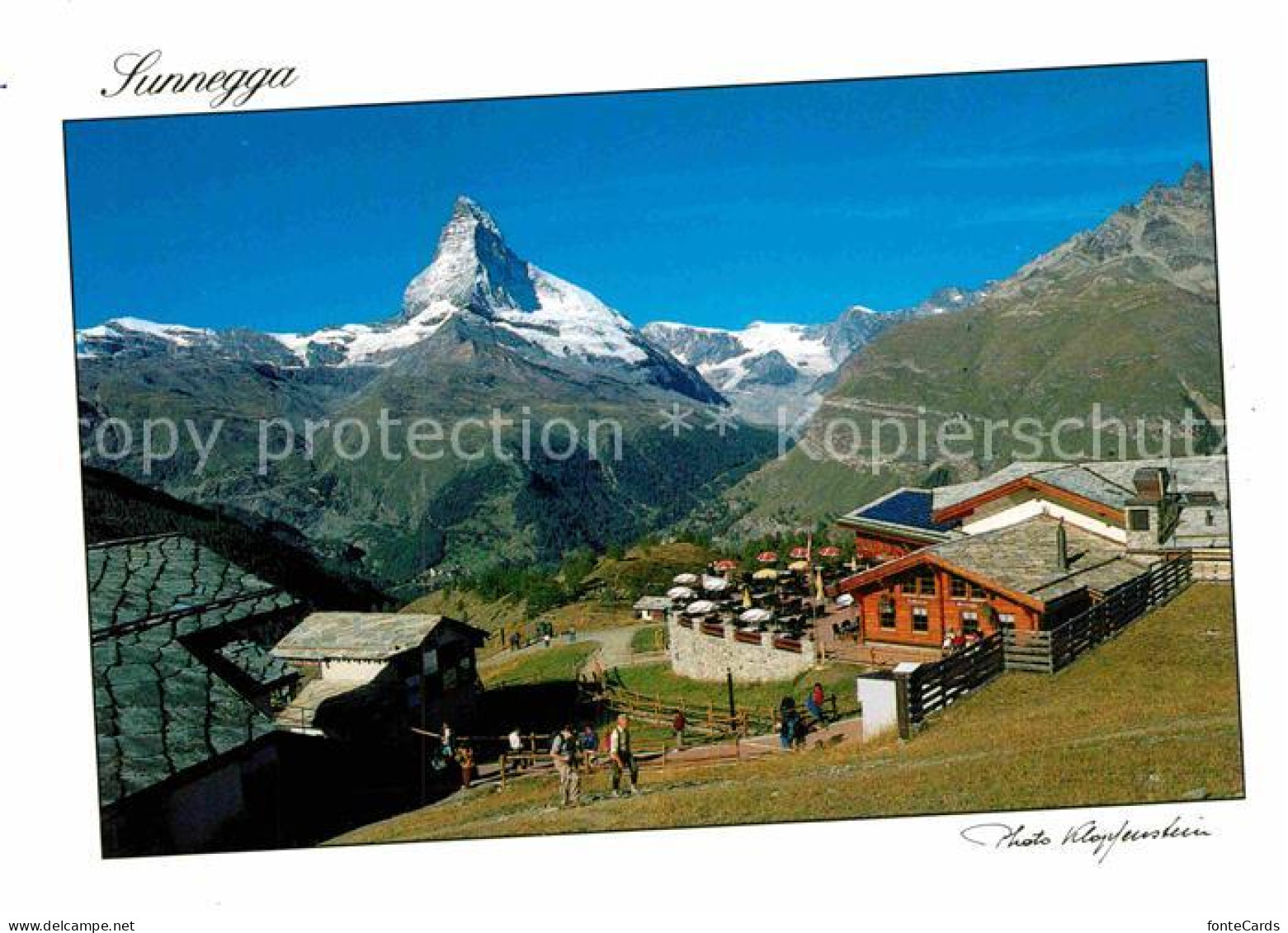 12886674 Sunnegga Aussichtsterrasse Mit Matterhorn Sunnegga - Sonstige & Ohne Zuordnung