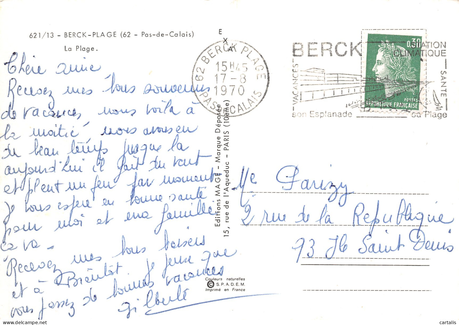 62-BERCK PLAGE-N°3778-B/0337 - Berck