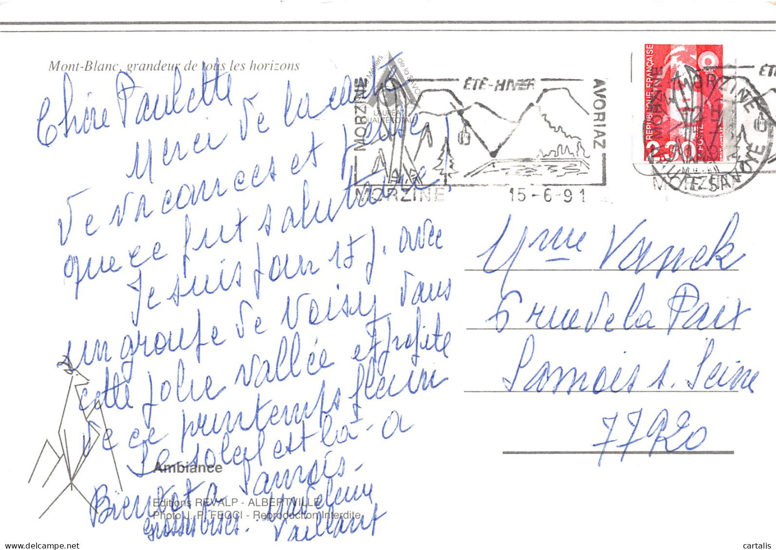 74-LE MONT BLANC-N°3778-B/0289 - Other & Unclassified