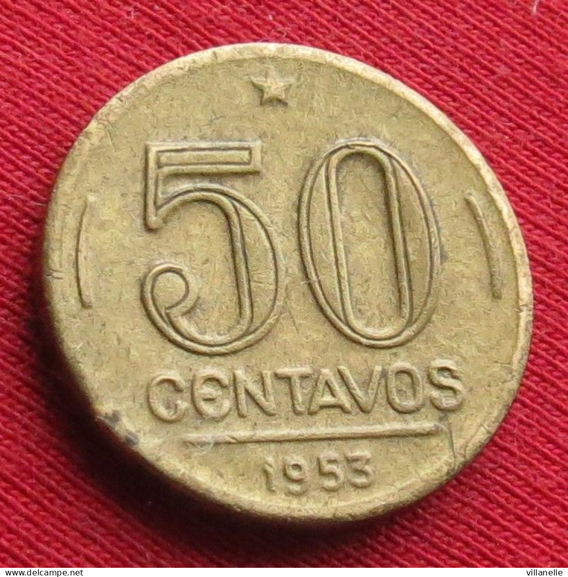 Brazil 50 Centavos 1953 Brasil Bresil Brazilie Brasile W ºº - Brasil