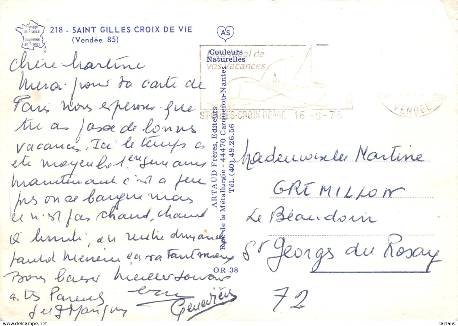 85-SAINT GILLES CROIX DE VIE-N°3779-A/0067 - Saint Gilles Croix De Vie