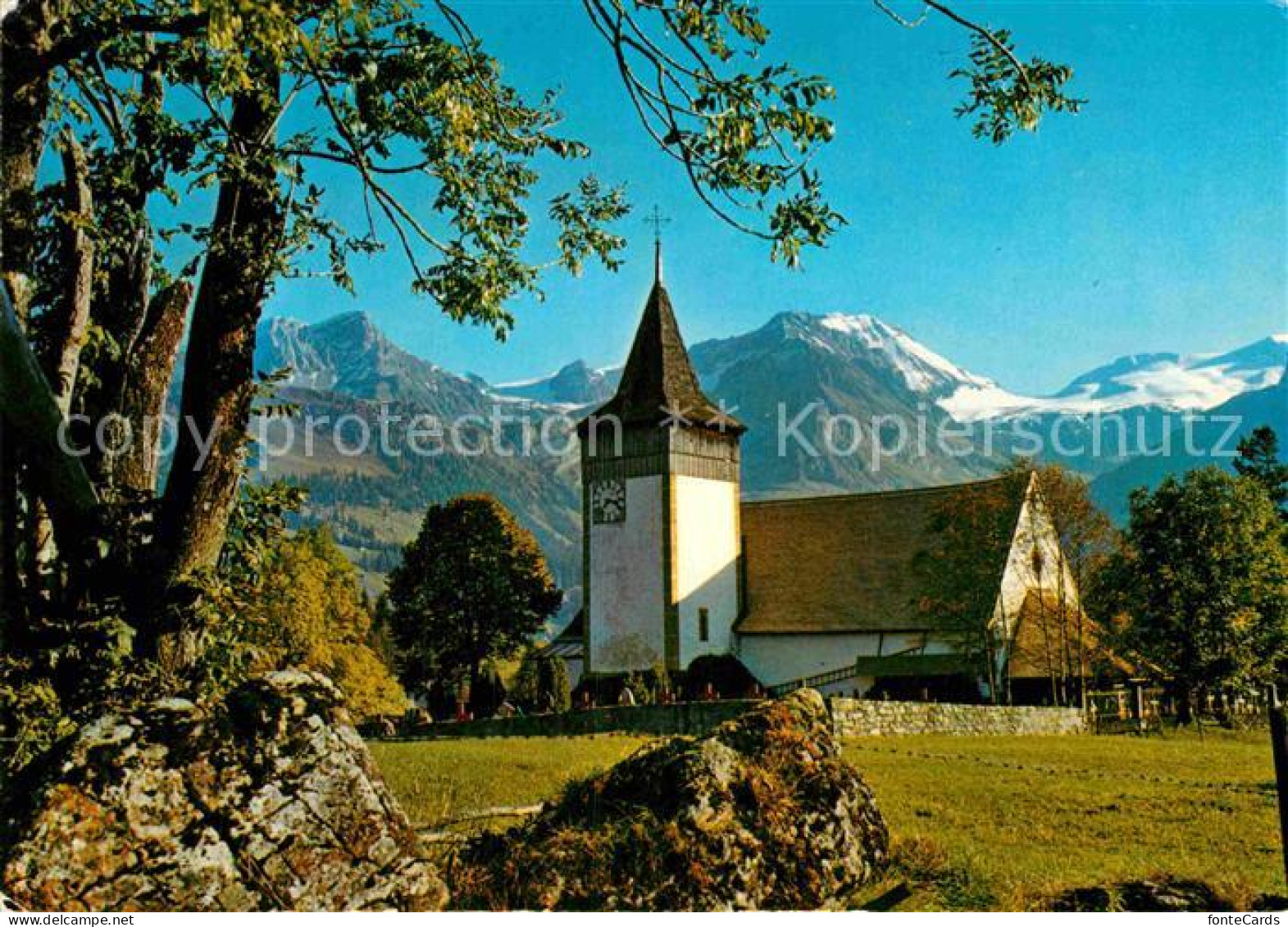 12884040 Lauenen Kirche Wildhorn Geltengletscher Berner Alpen Lauenen - Altri & Non Classificati