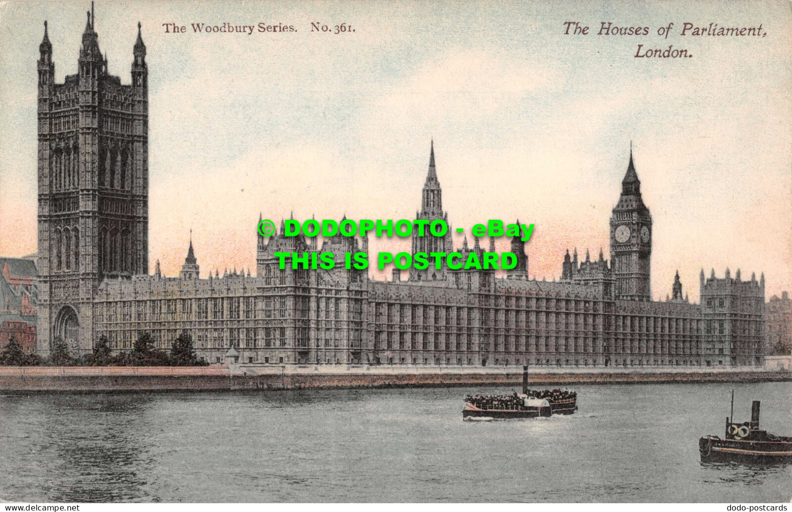 R531712 London. The Houses Of Parliament. Woodbury Series. No. 361 - Other & Unclassified