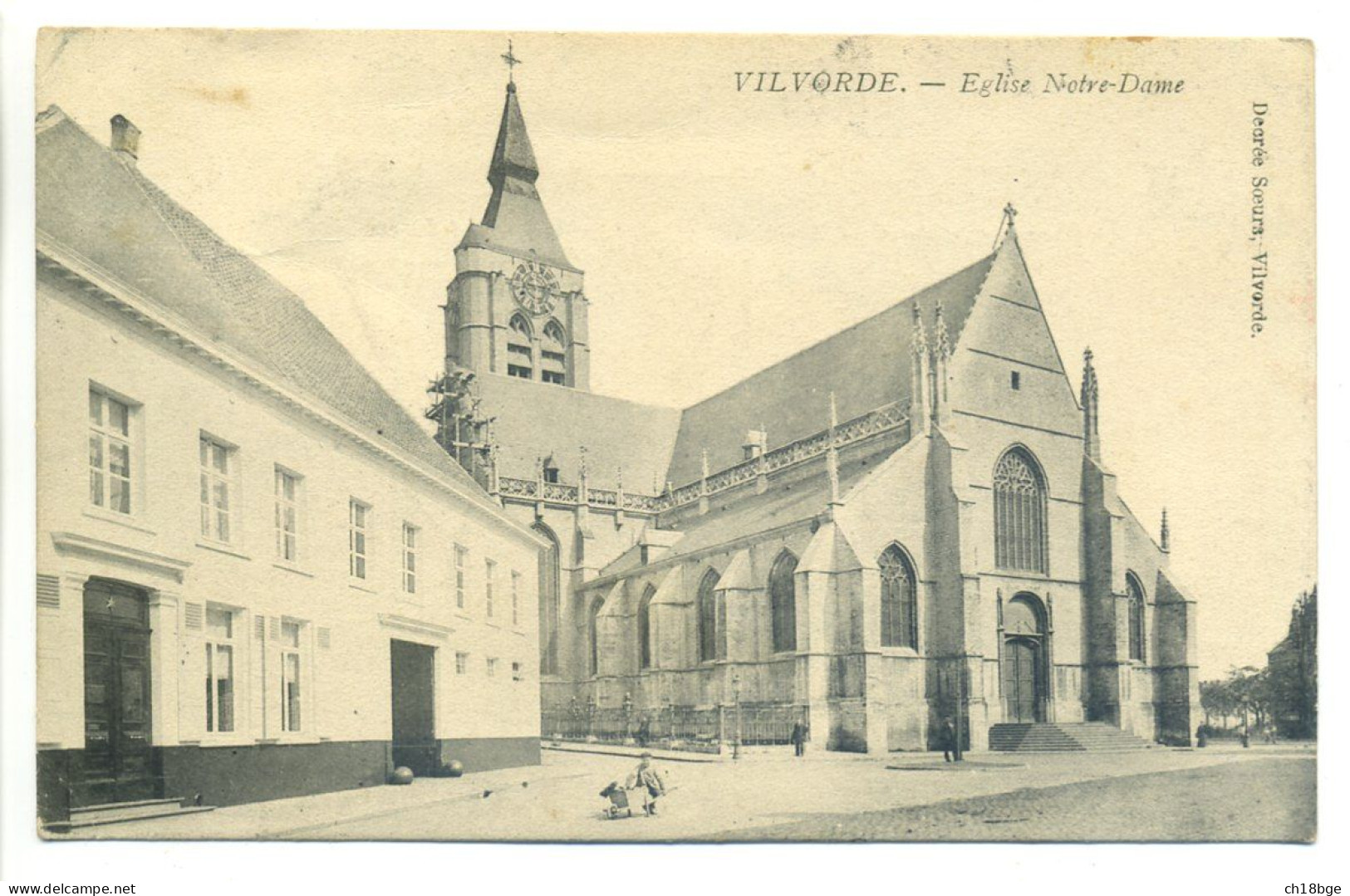 CPA Postkaart Belgique Vilvoorde / Vilvorde - Eglise Notre Dame  - Vue Peu Commune - Vilvoorde