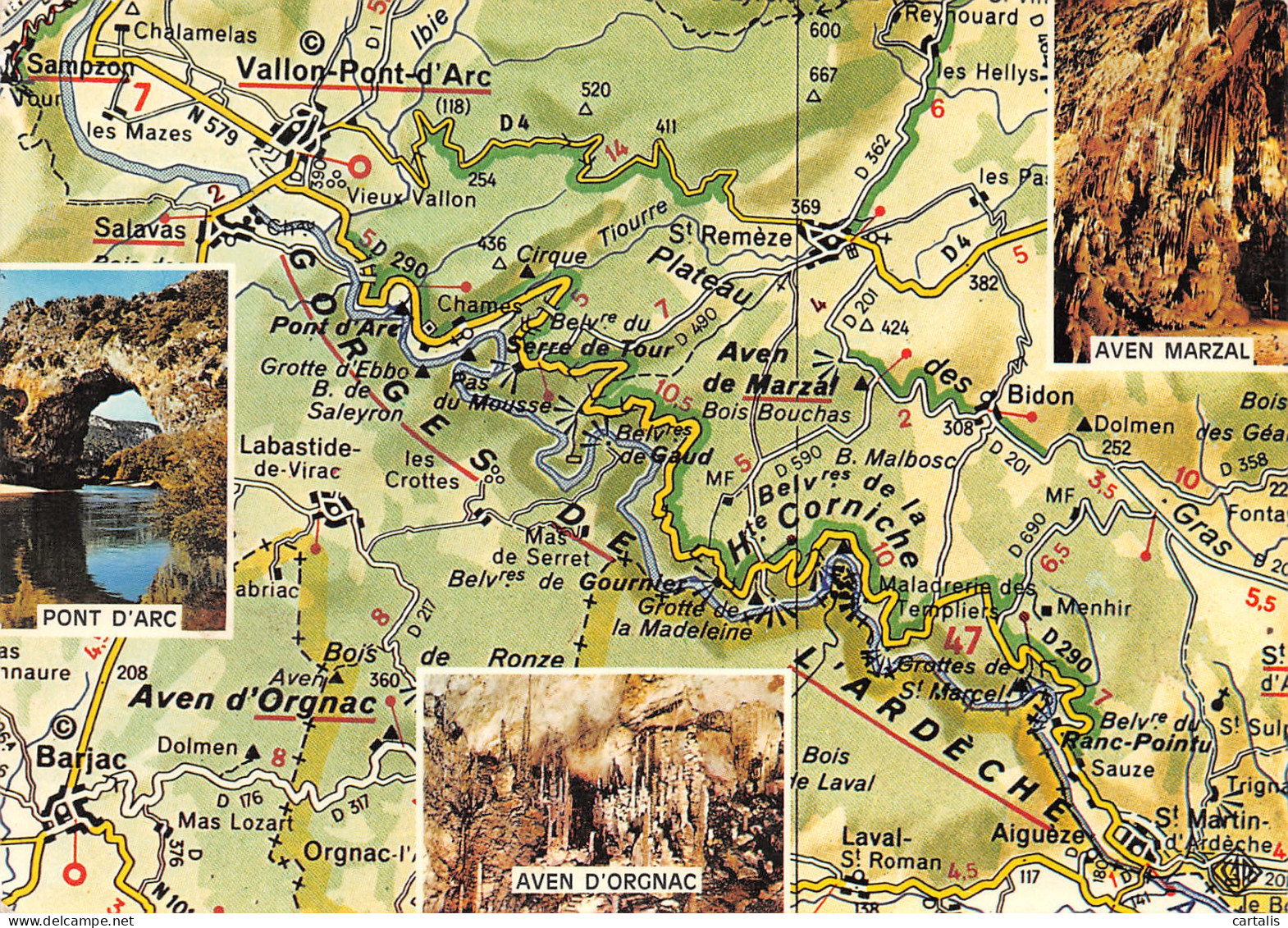 07-GORGES DE L ARDECHE-N°3779-C/0013 - Other & Unclassified