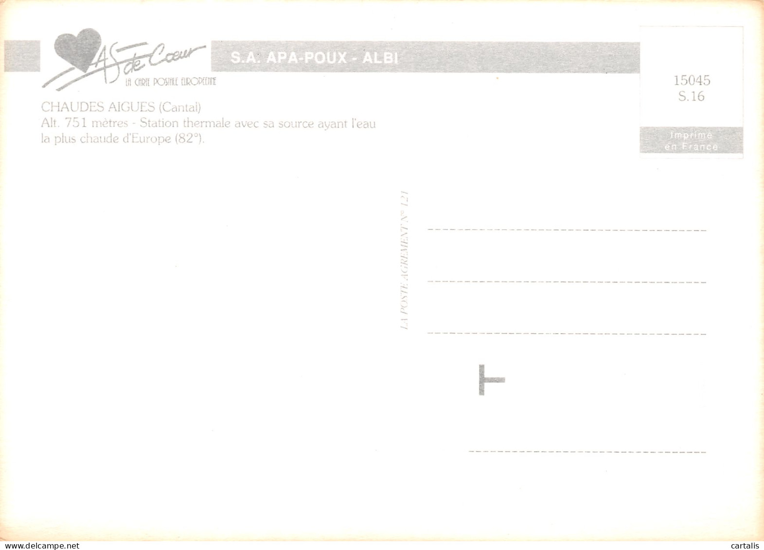 15-CAHAUDES AIGUES-N°3779-B/0357 - Other & Unclassified