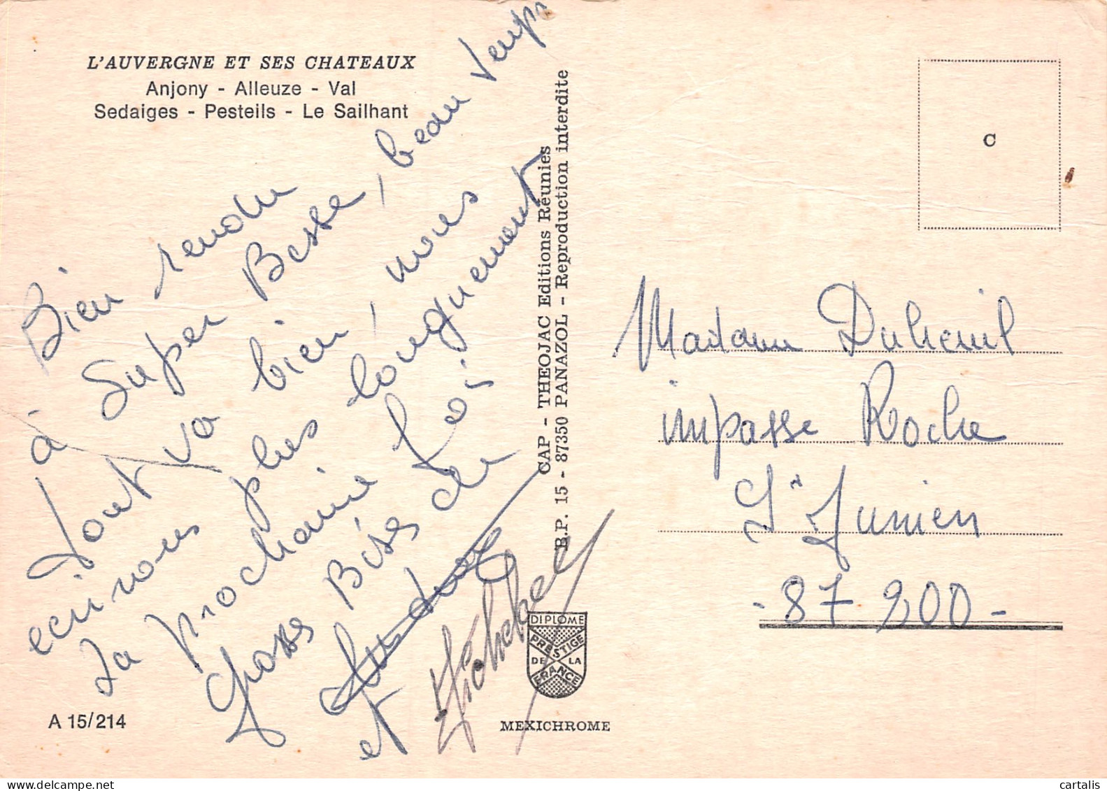 15-AUVERGNE-N°3779-B/0031 - Other & Unclassified