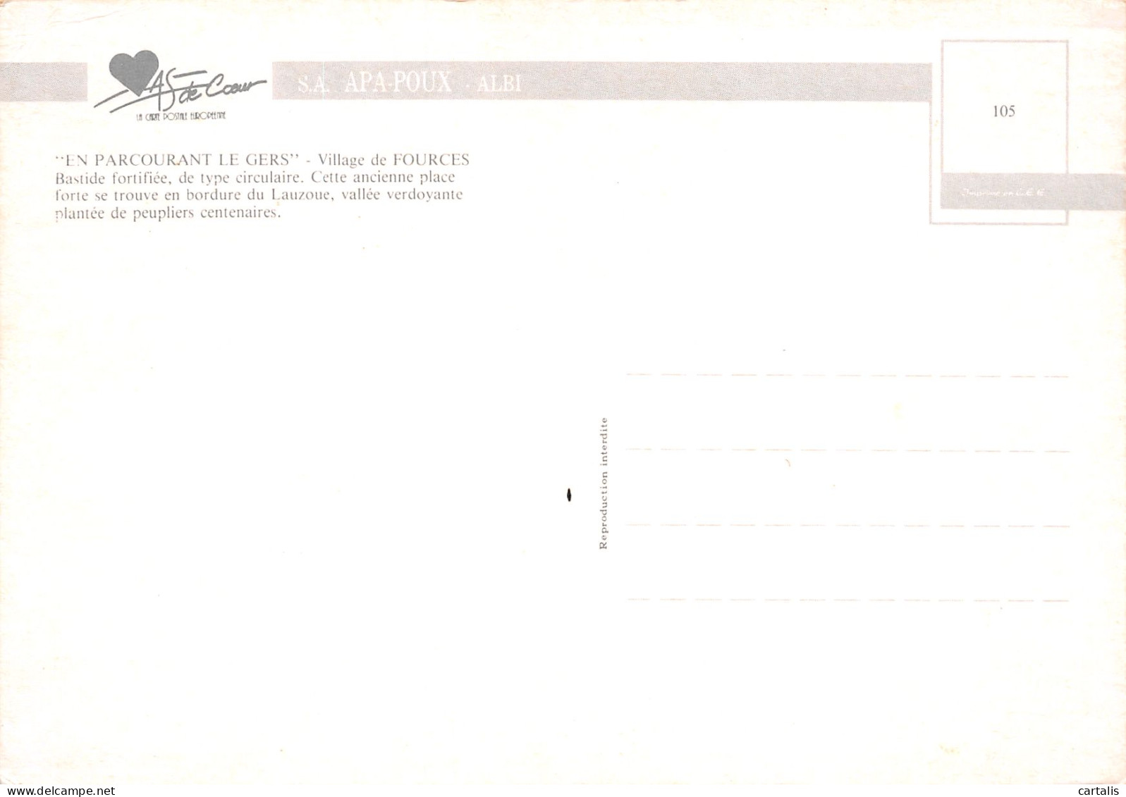 32-FOURCES-N°3780-A/0309 - Autres & Non Classés