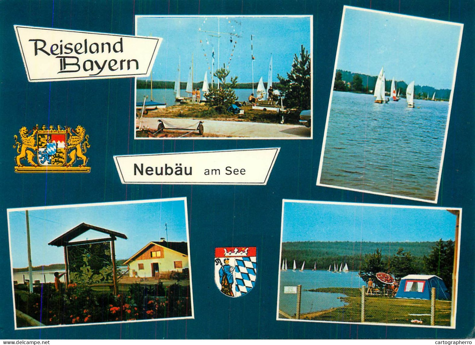 Navigation Sailing Vessels & Boats Themed Postcard Reiseland Bayern Neubau - Segelboote