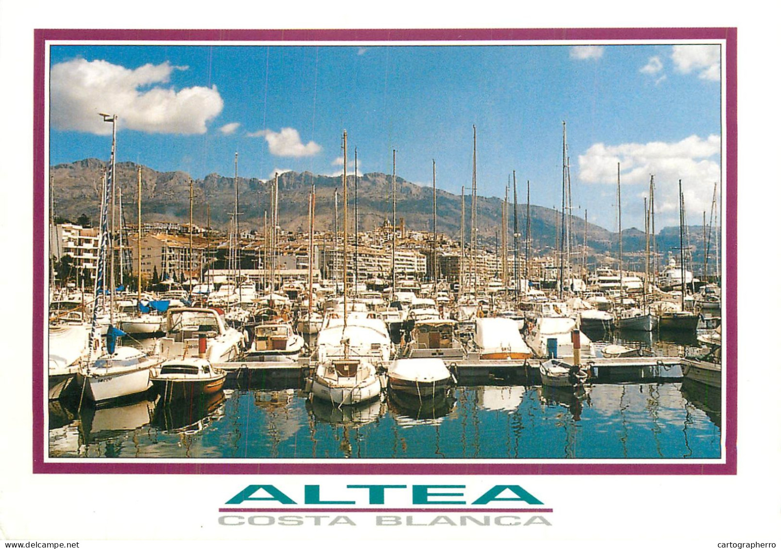 Navigation Sailing Vessels & Boats Themed Postcard Altea Costa Blanca - Segelboote