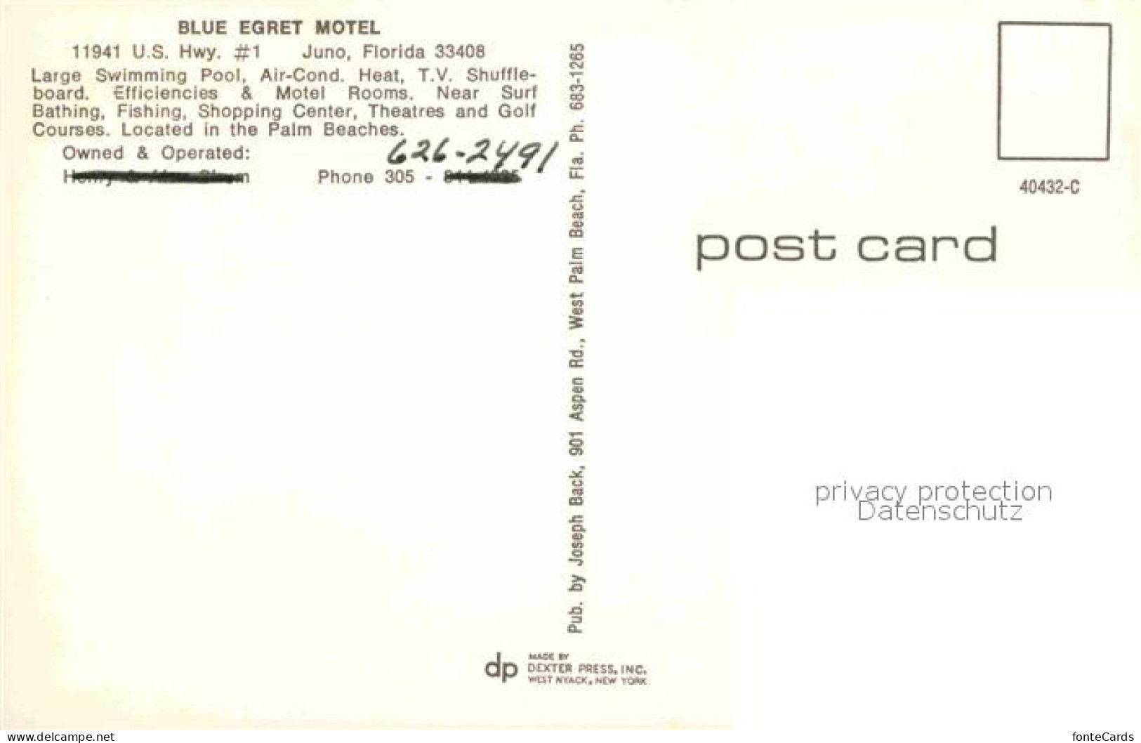 12880668 Florida_US-State Blue Egret Motel - Other & Unclassified