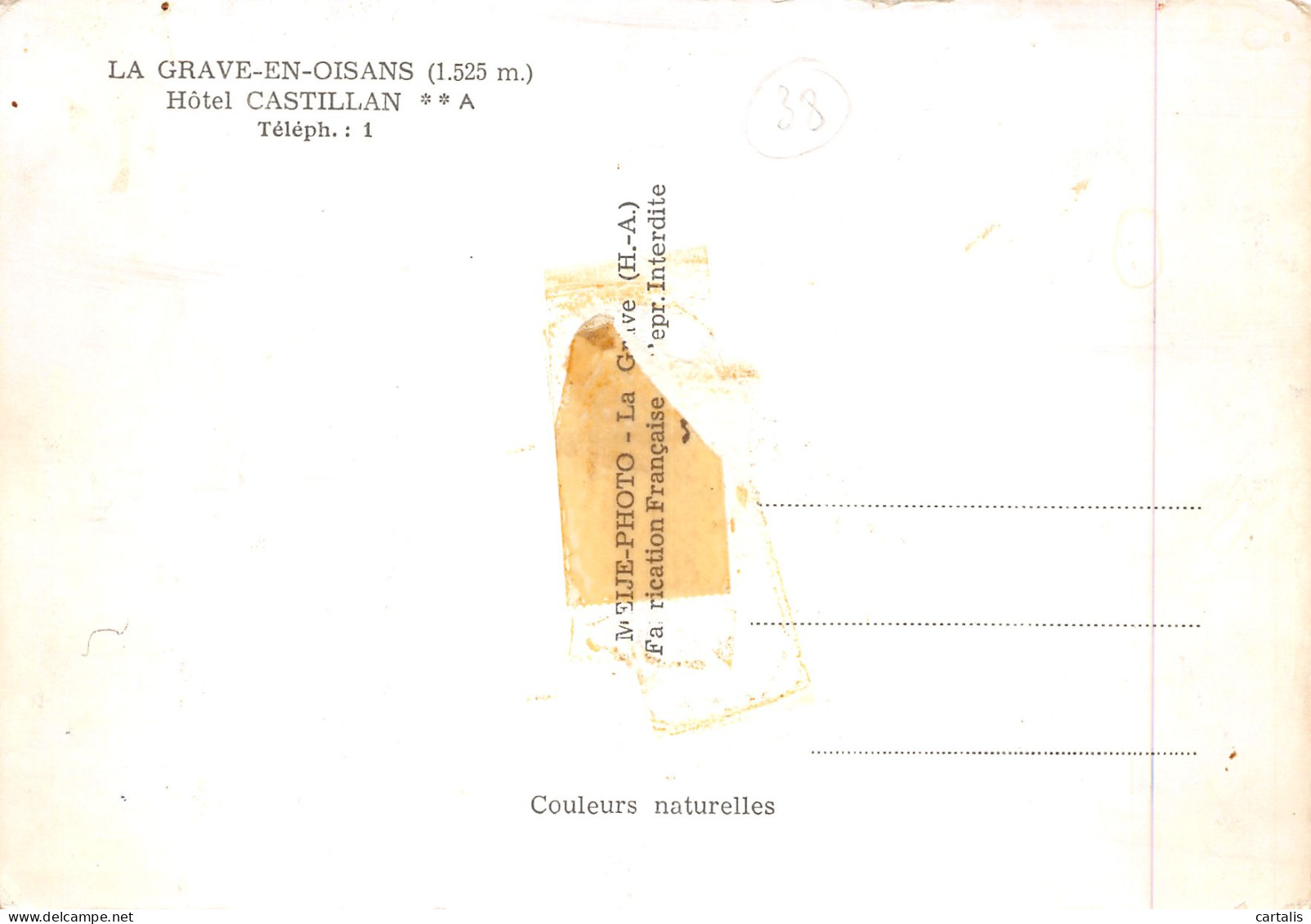 38-LA GRAVE EN OISANS-N°3780-D/0089 - Andere & Zonder Classificatie