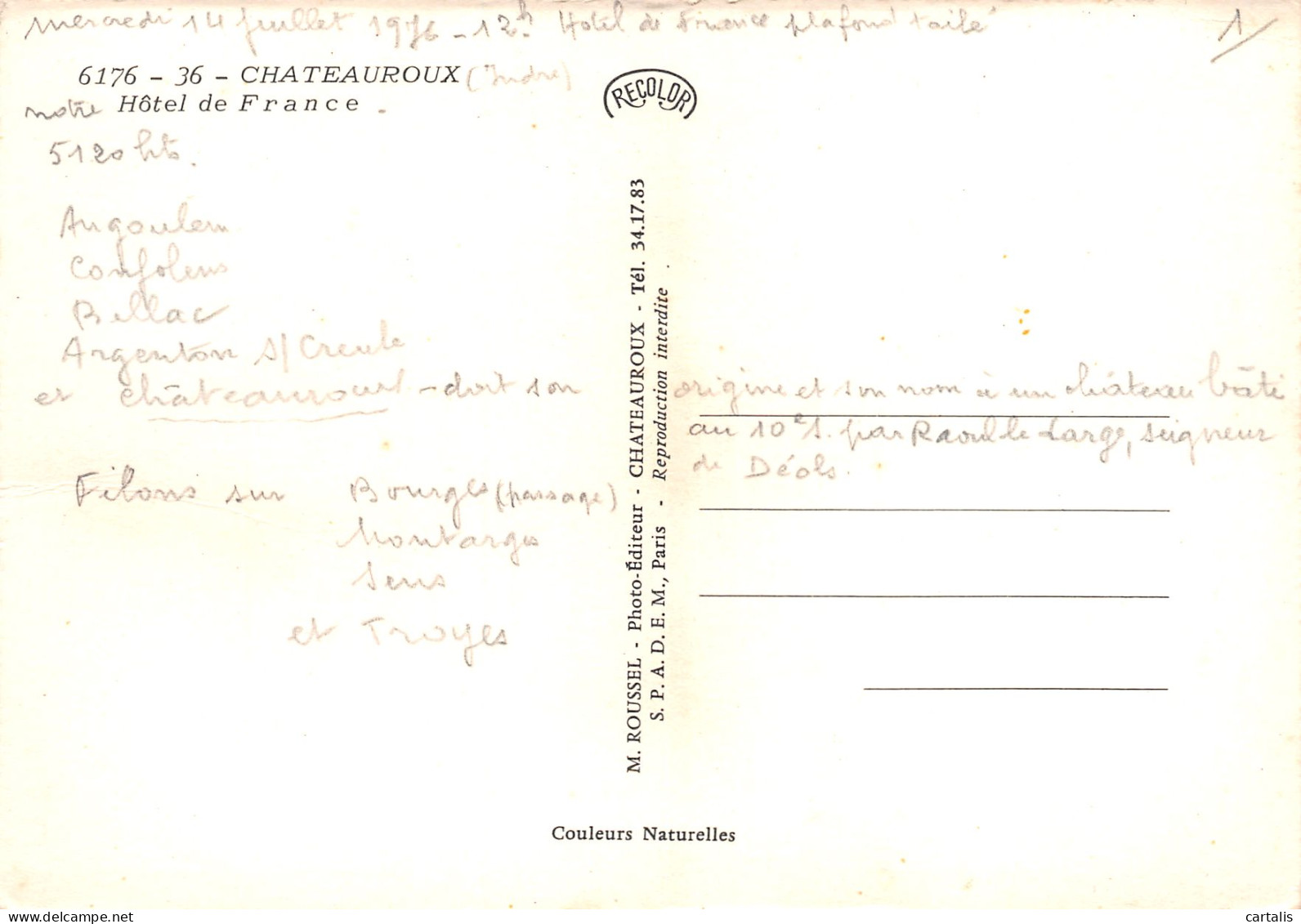 36-CHATEAUROUX-N°3780-D/0091 - Chateauroux