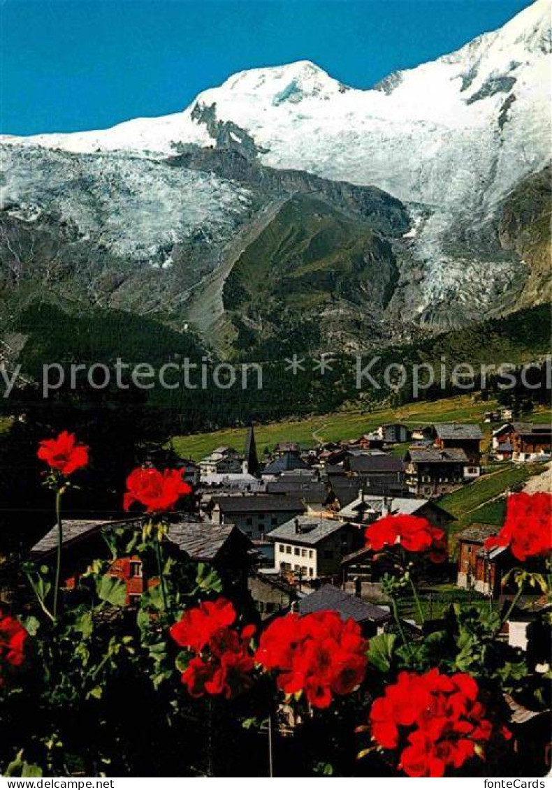12880120 Saas-Fee Panorama Blick Zum Alphubel Walliser Alpen Saas Fee - Other & Unclassified
