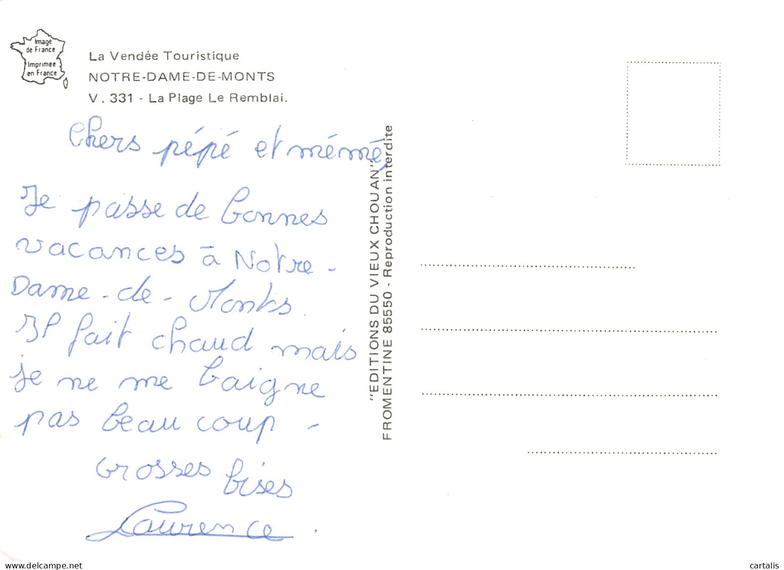 85-NOTRE DAME DE MONTS-N°3780-B/0379 - Other & Unclassified