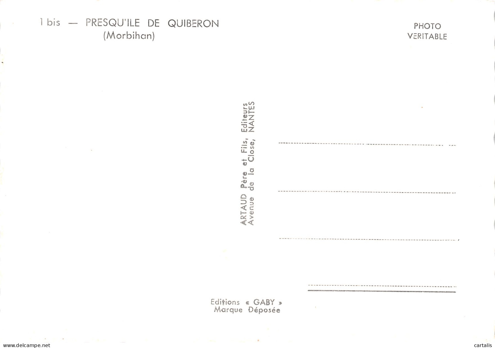 56-QUIBERON-N°3780-B/0161 - Quiberon