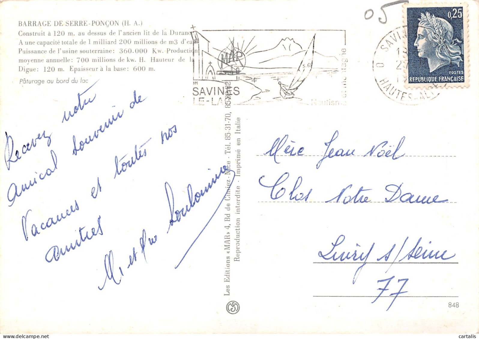 05-SERRE PONCON-N°3781-B/0103 - Sonstige & Ohne Zuordnung