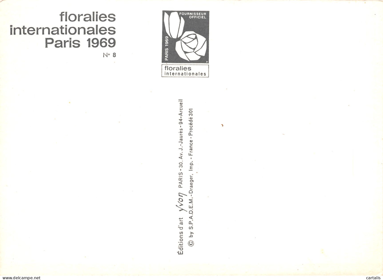 75-PARIS FLORALIES INTERNATIONALES-N°3781-B/0089 - Otros & Sin Clasificación