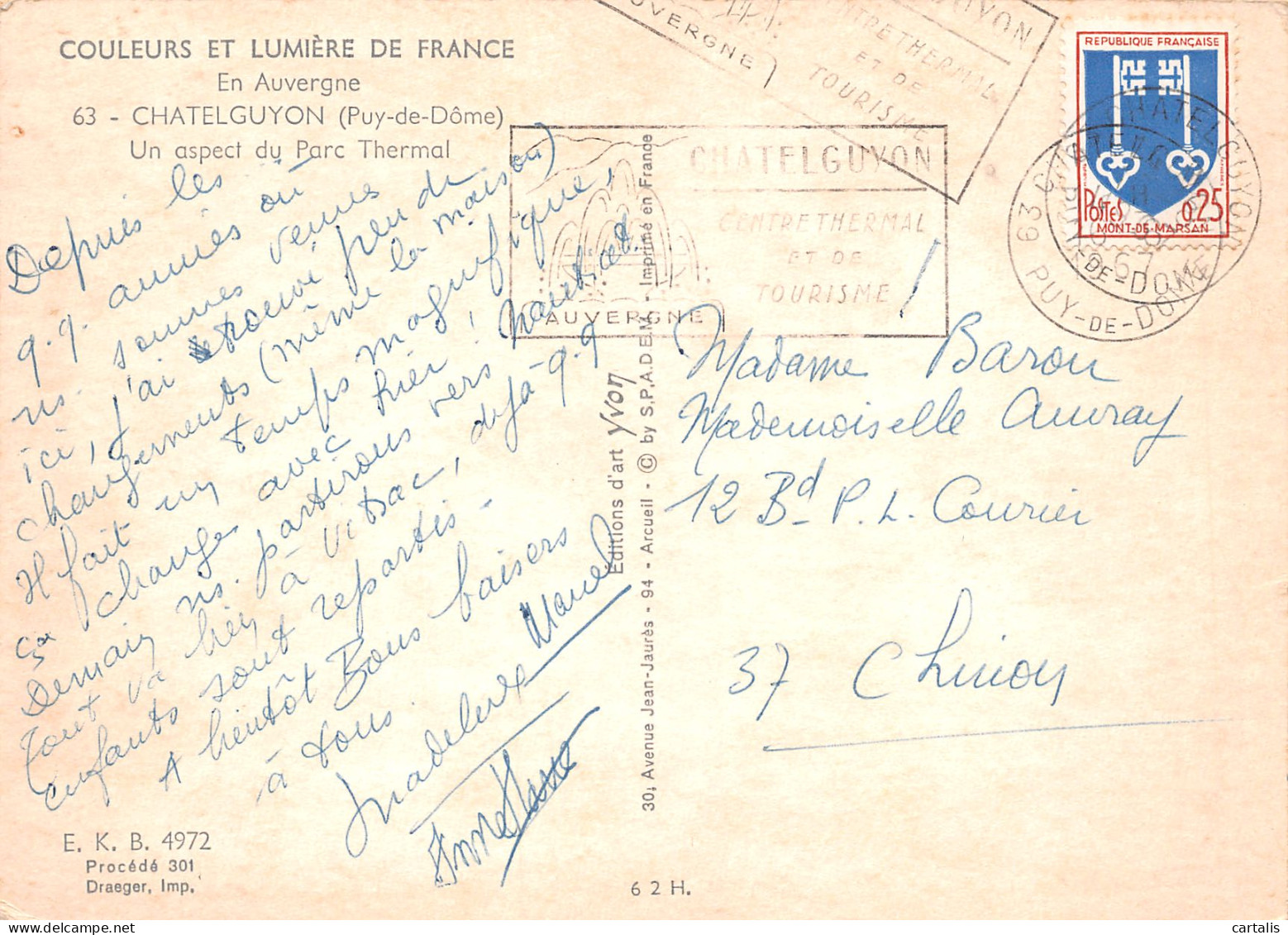 63-CHATELGUYON-N°3781-B/0083 - Other & Unclassified