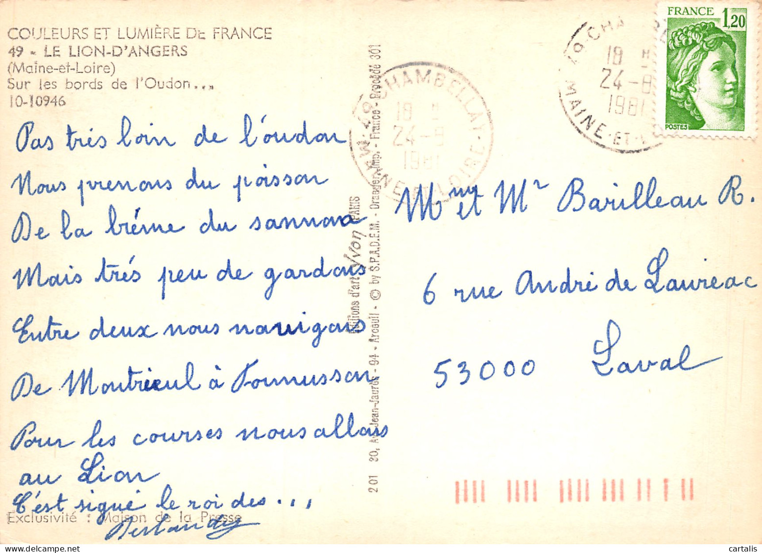 49-LE LION D ANGERS-N°3781-A/0371 - Other & Unclassified