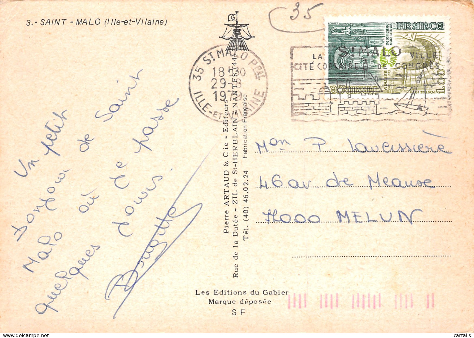 35-SAINT MALO-N°3781-A/0291 - Saint Malo