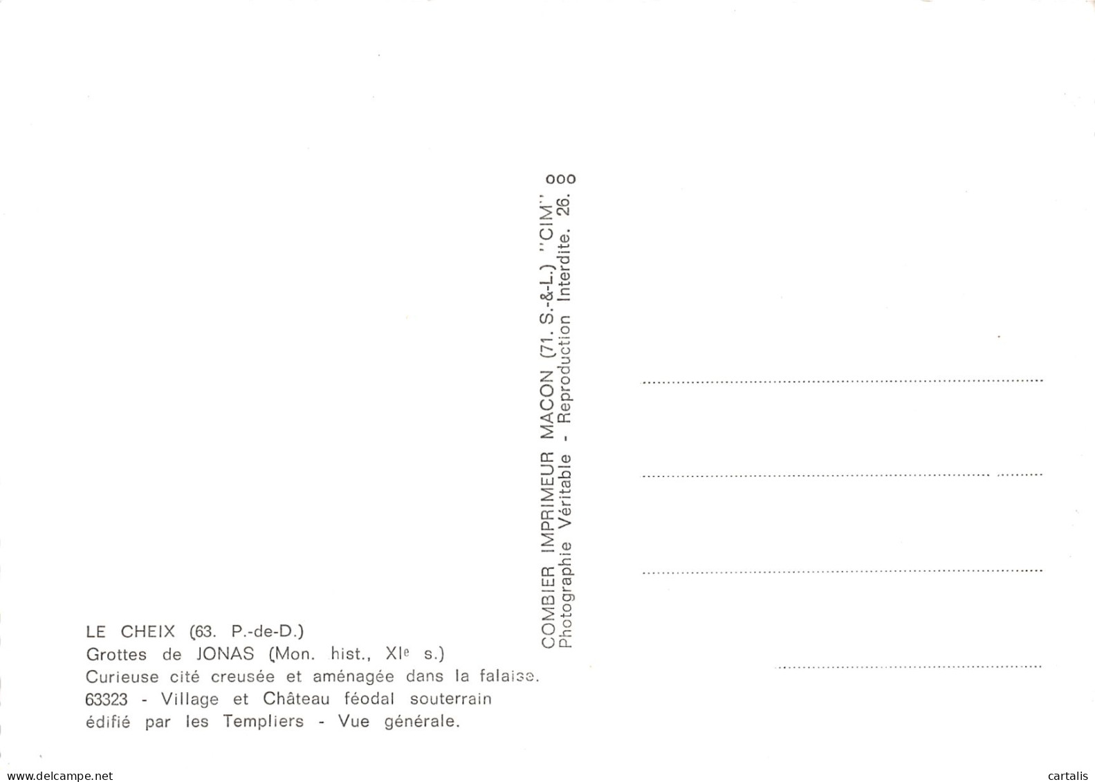 63-LE CHEIX-N°3781-A/0173 - Other & Unclassified