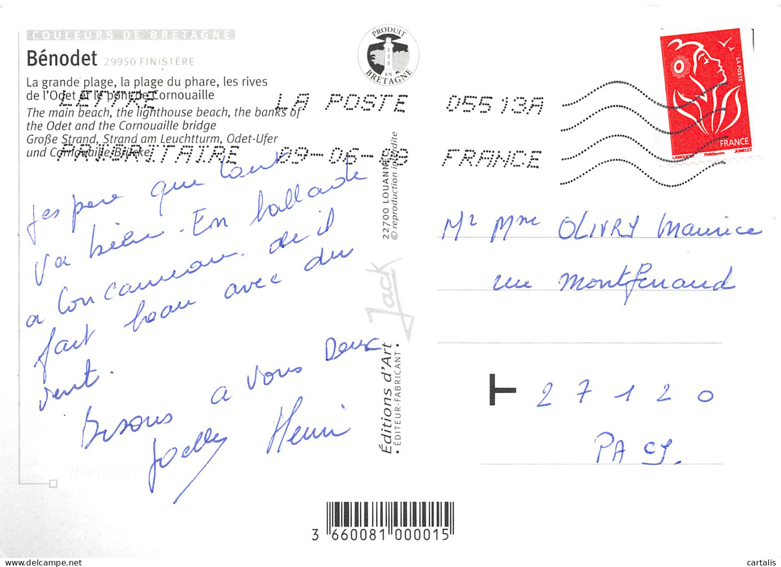 29-BENODET-N°3781-A/0109 - Bénodet