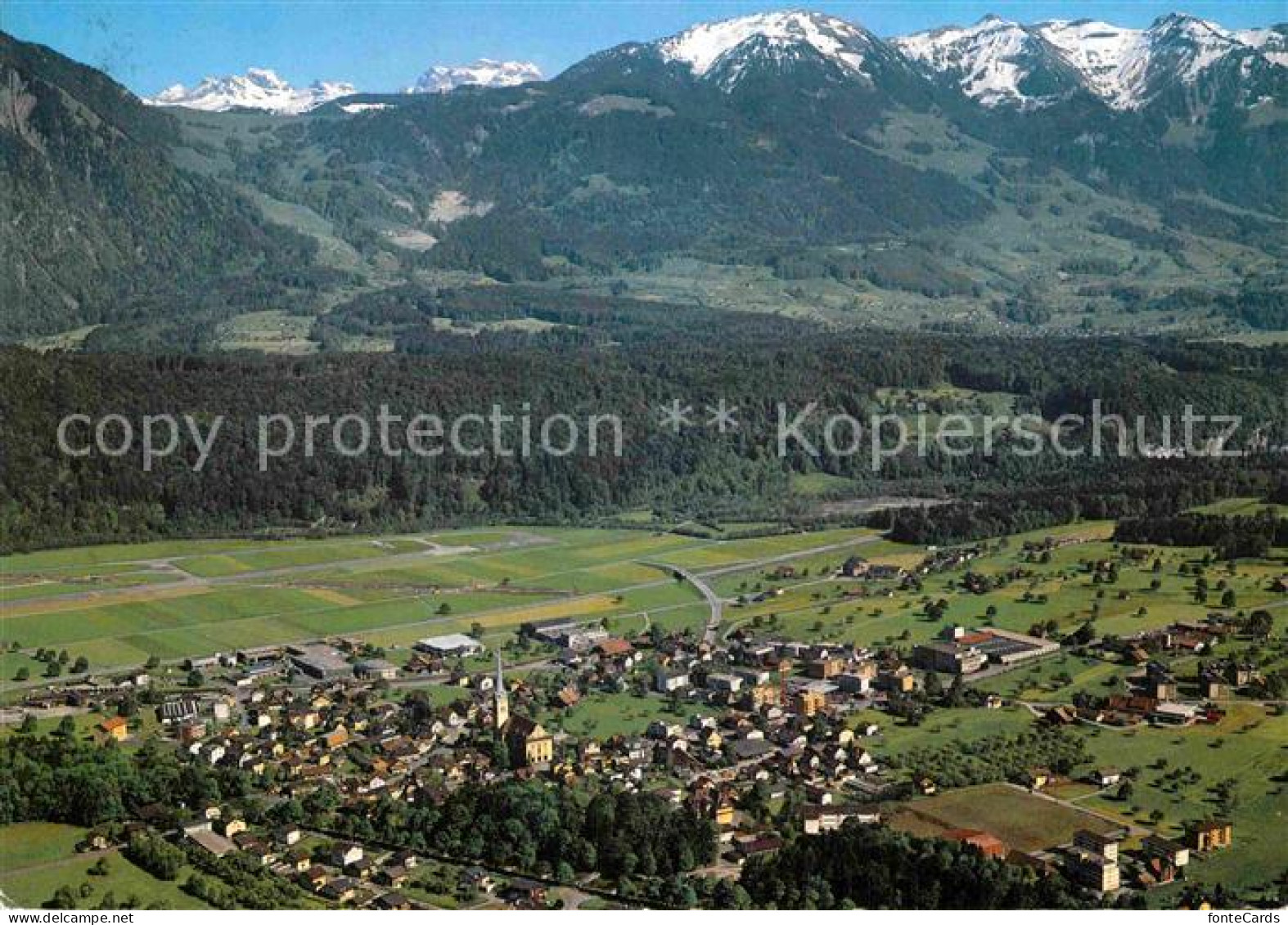 12878694 Alpnach Dorf Blick Gegen Aecherli Und Arvigrat Alpen Fliegeraufnahme Al - Andere & Zonder Classificatie