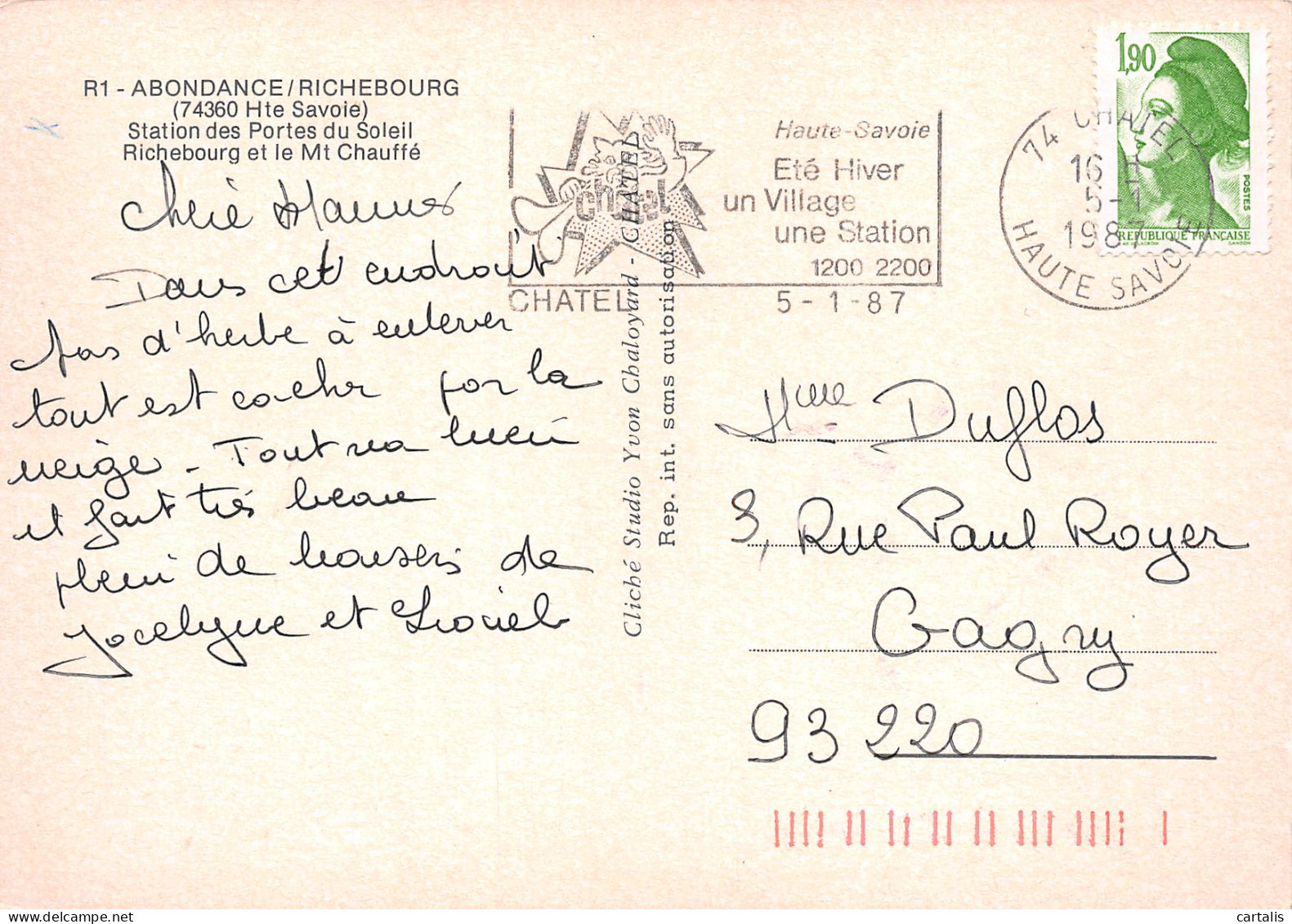 74-ABONDANCE RICHEBOURG-N°3780-D/0317 - Abondance