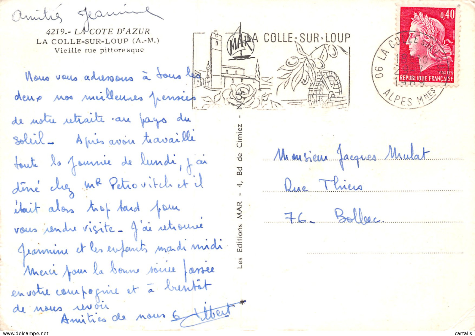 06-LA COLLE SUR LOUP-N°3781-D/0149 - Other & Unclassified