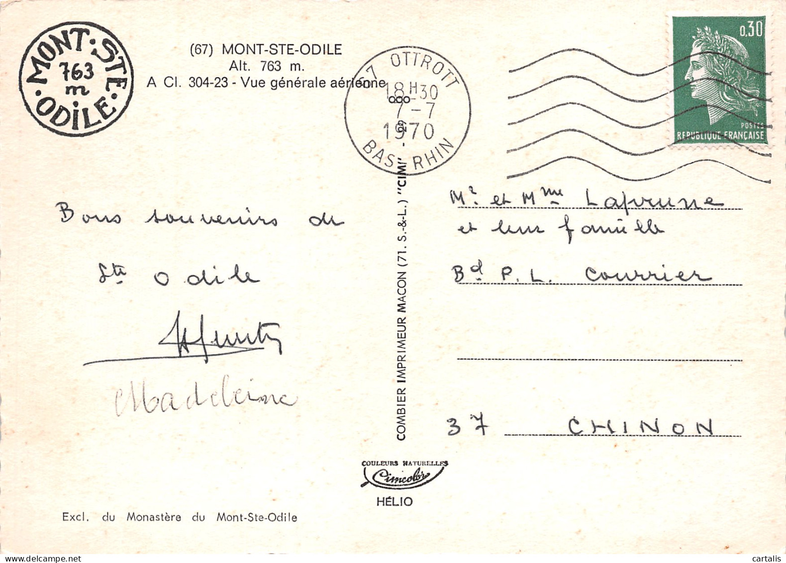 67-LE MONT AINTE ODILE-N°3781-D/0045 - Other & Unclassified