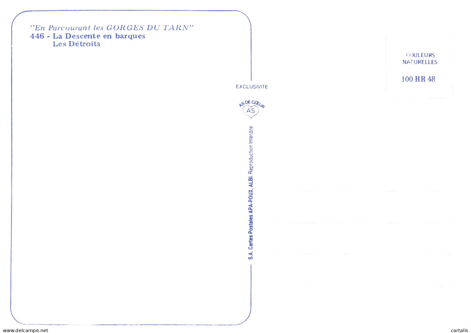 48-LES GORGES DU TARN-N°3781-C/0395 - Other & Unclassified