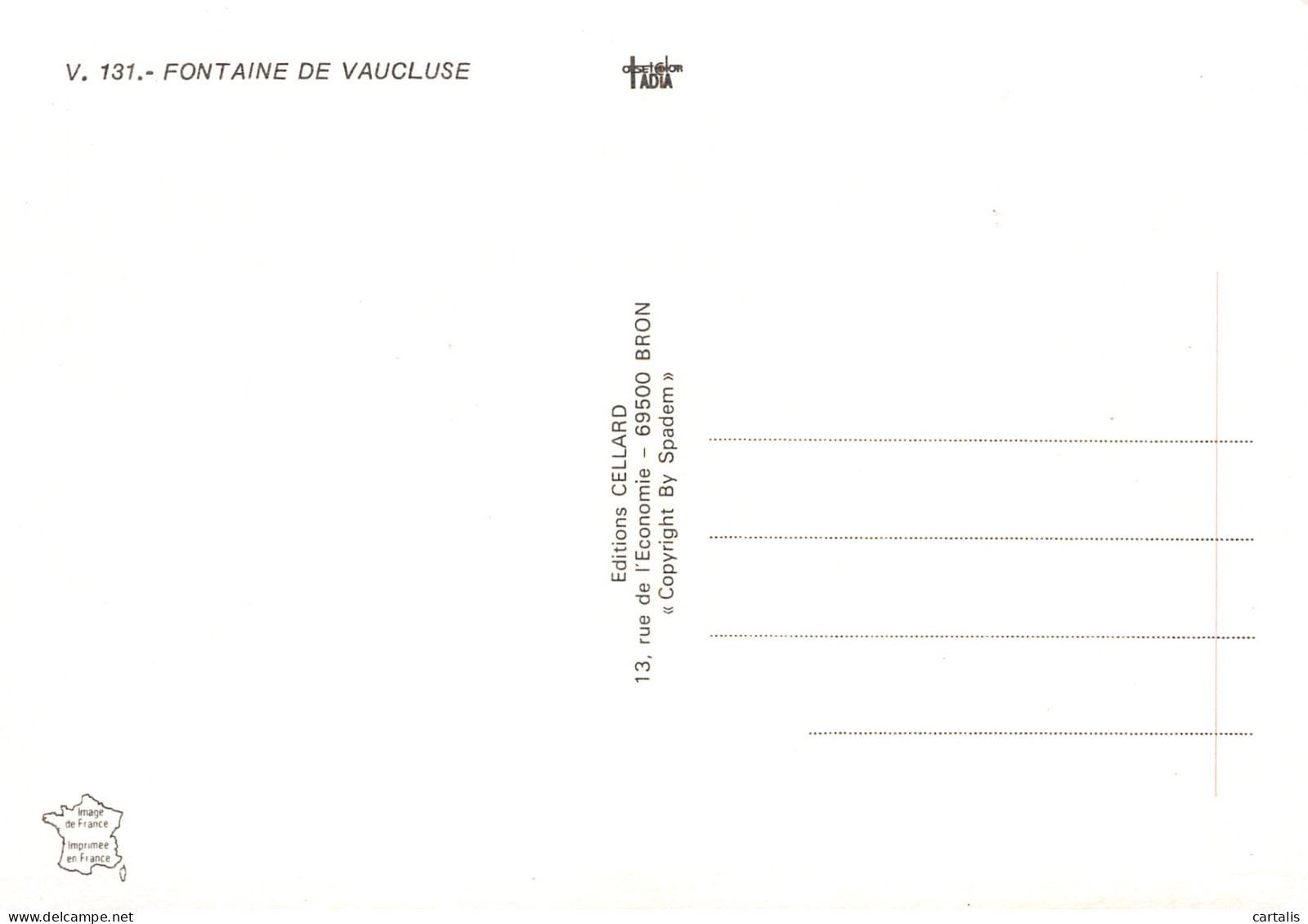 84-FONTAINE DE VAUCLUSE-N°3781-C/0289 - Other & Unclassified