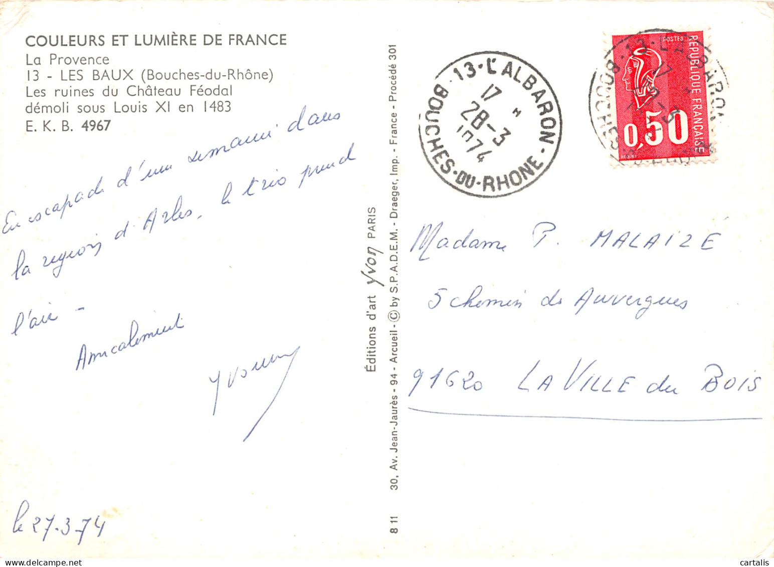 13-LES BAUX-N°3781-C/0215 - Les-Baux-de-Provence
