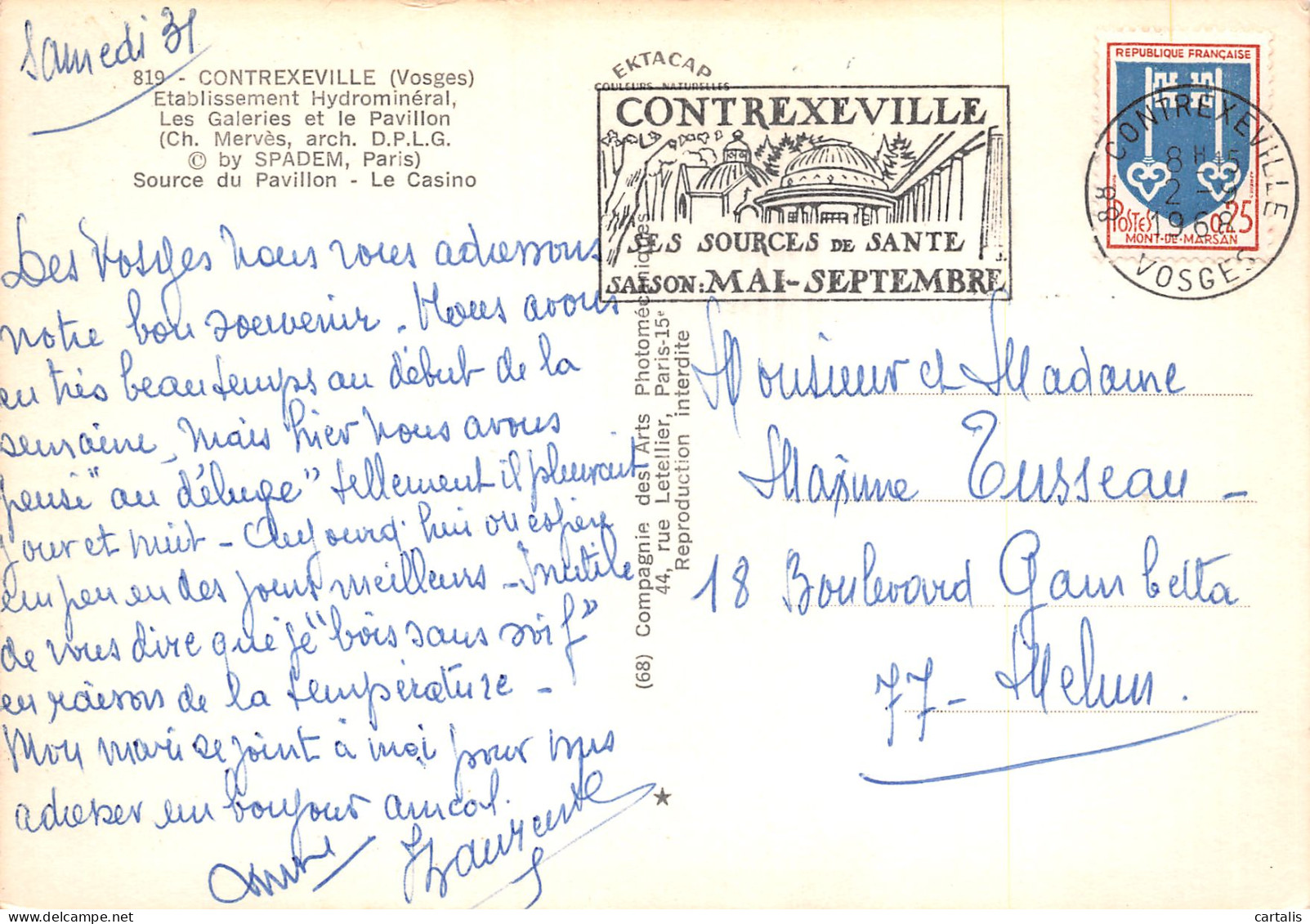 88-CONTREXVILLE-N°3781-B/0285 - Autres & Non Classés